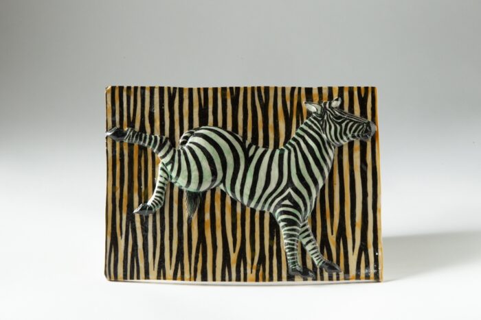 Bucking Zebra Wall Plaque Sladmore Gallery