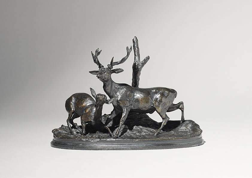 Stag and Doe, c. 1850