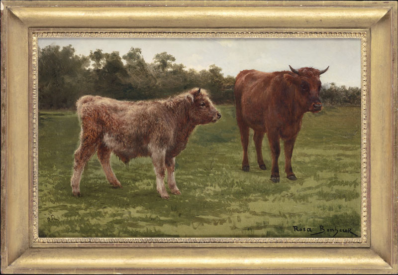 Highland Cow and Calf in a Field, c. 1860