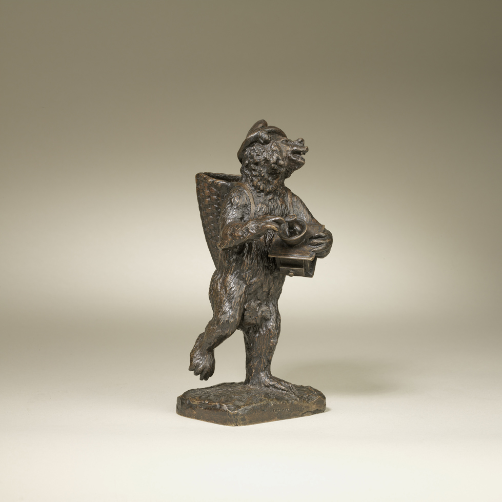 Bear with Coffee Grinder, c. 1840