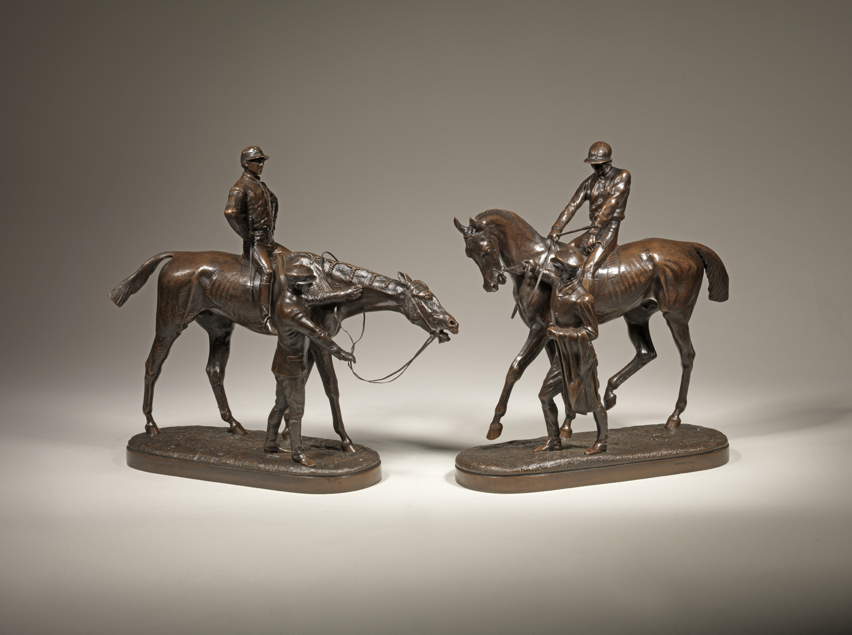 Pair of Race Horses, c. 1870