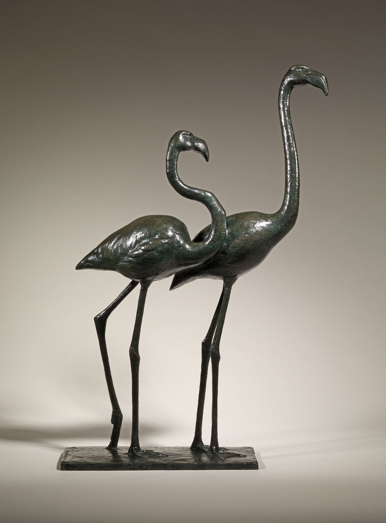 Two Flamingos, c. 1930