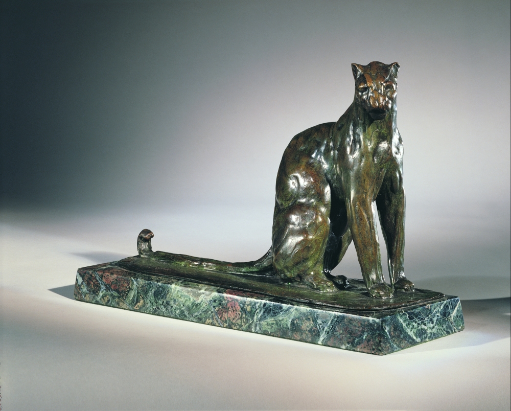 Seated Leopard, Tail along base, 1912