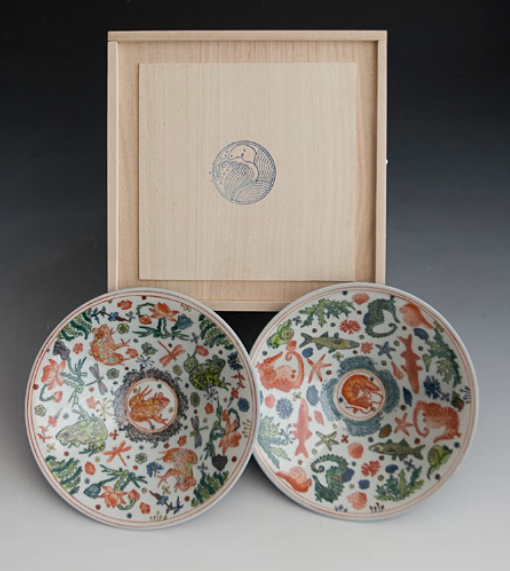 Pair of Painted Bowls
