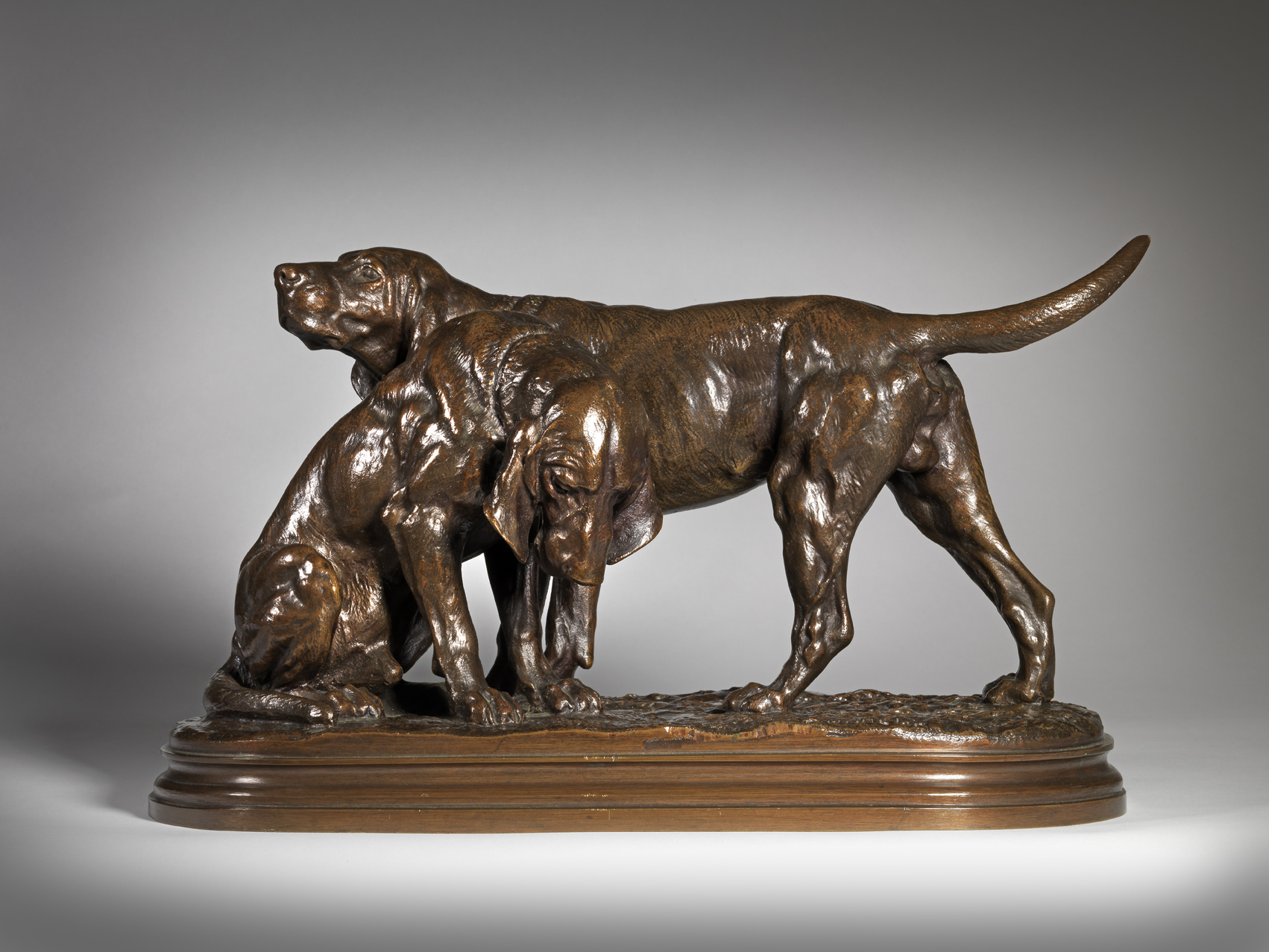 Two Bloodhounds, c. 1870