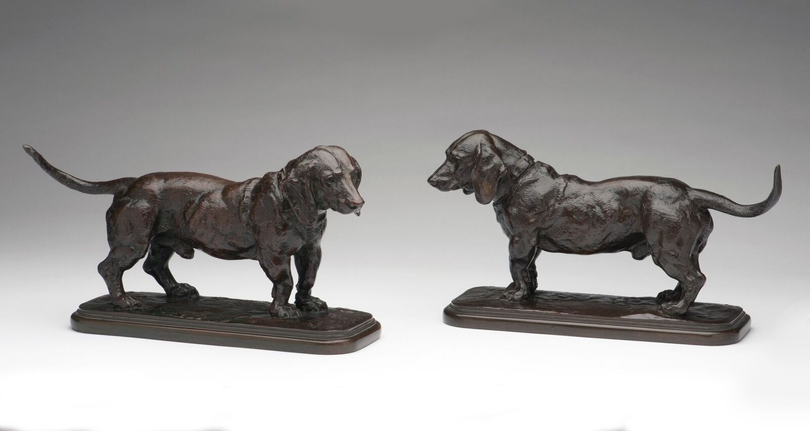 Pair of Basset Hounds, c. 1860