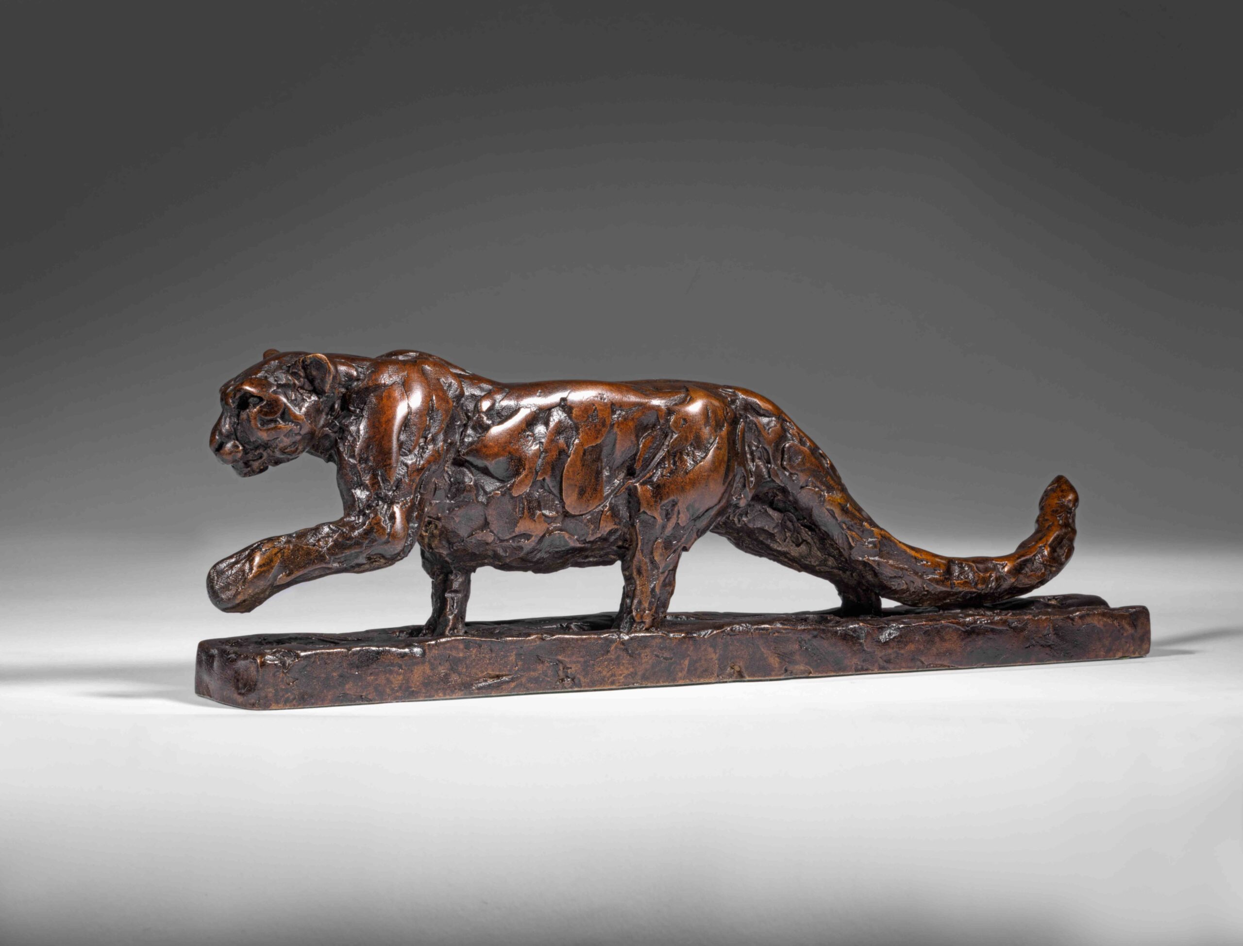 Maquette for Snow Leopard Walking