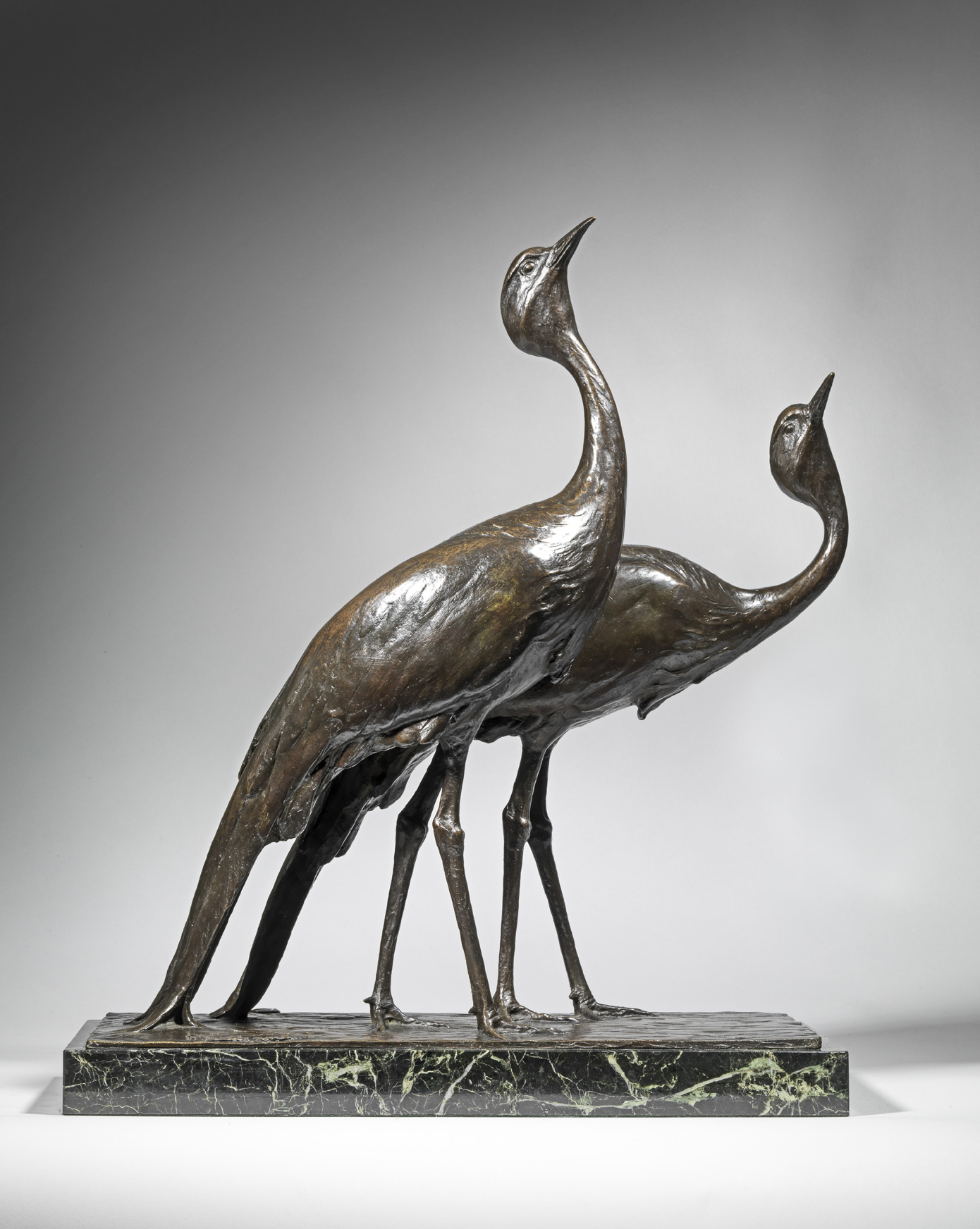 Two Crowned Cranes, c. 1930
