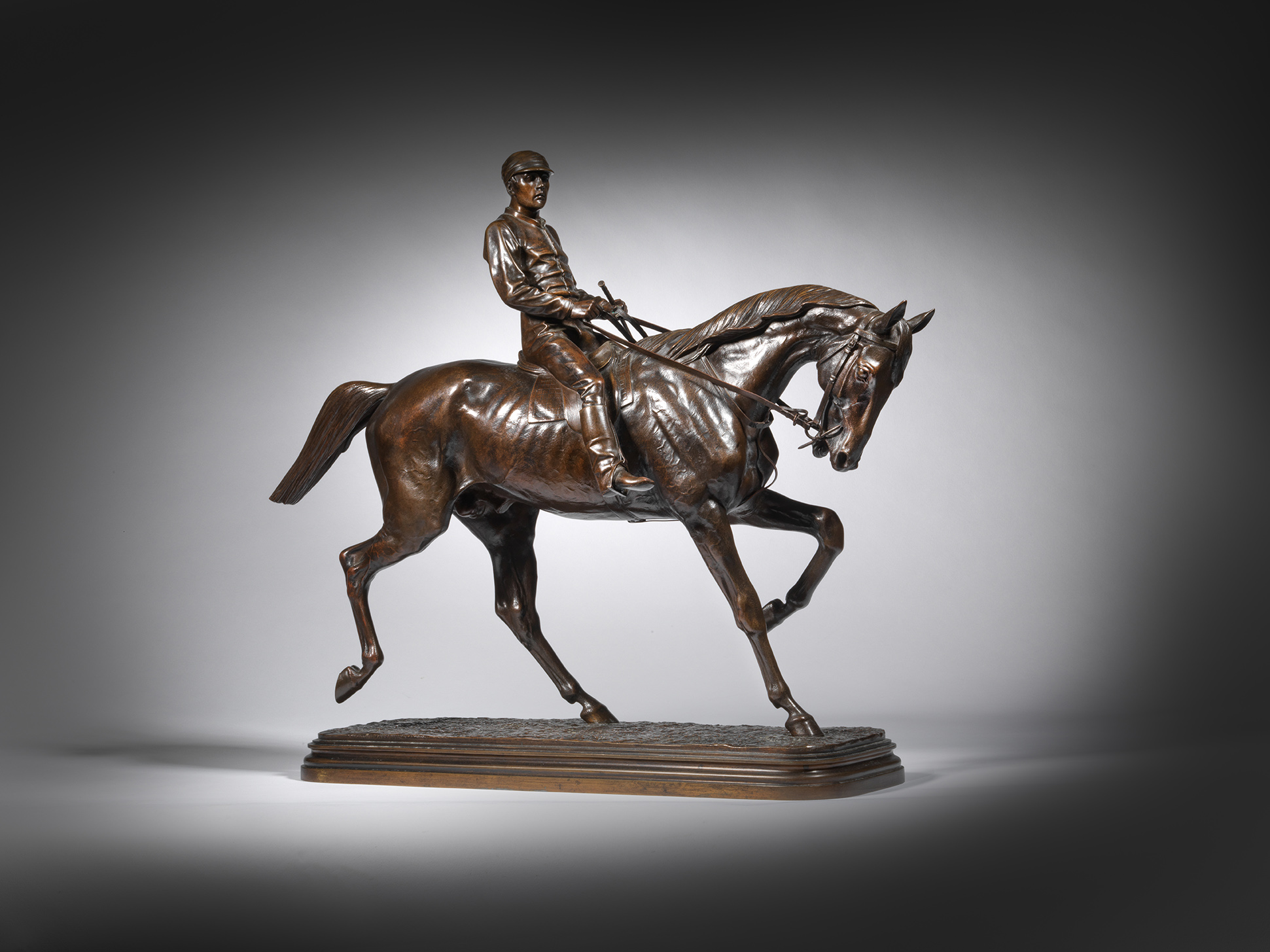 Horse and Jockey, Trotting, c. 1880