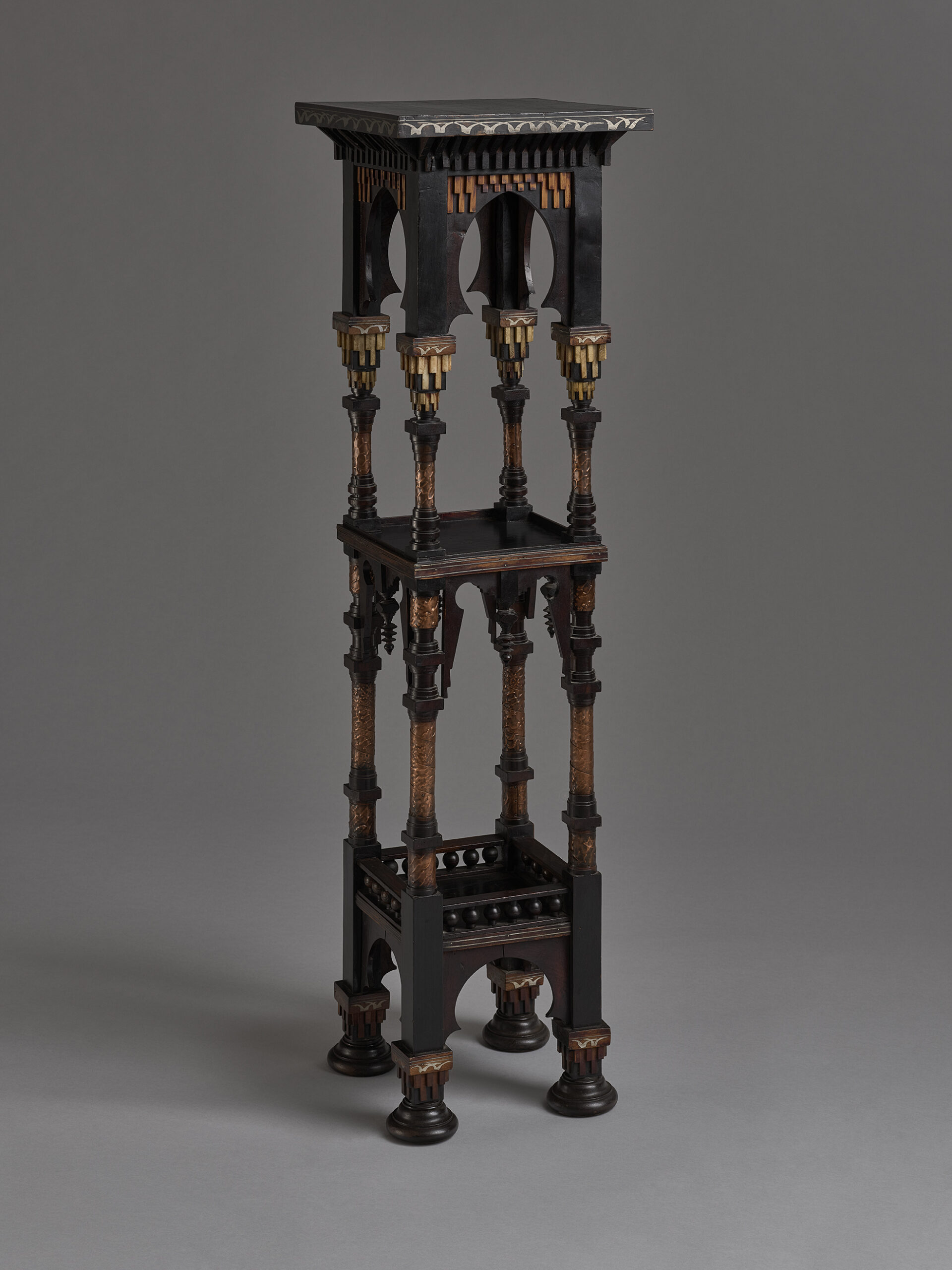 Selette embossed with copper, c. 1900