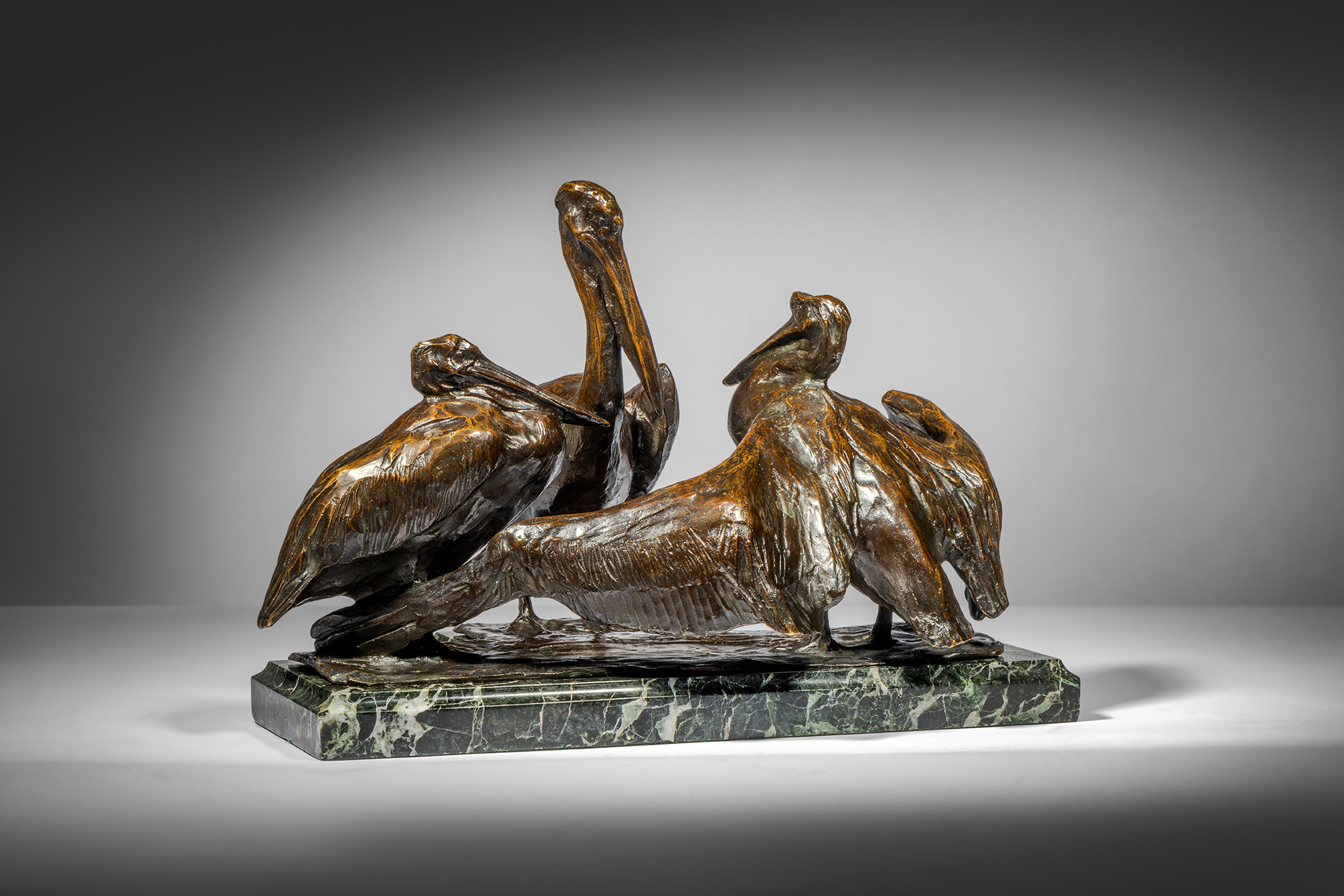 Three Pelicans in Conversation, 1906