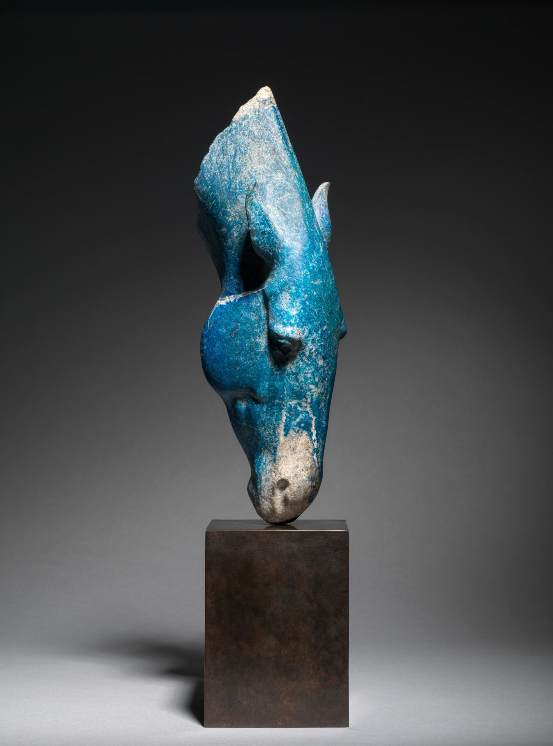 Horse at Water II, Lapis Lazuli, 2022