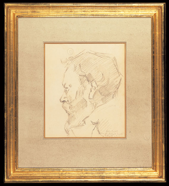 Portrait of Carlo Bugatti, Drawing, c. 1910